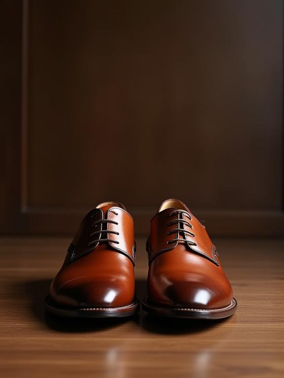 Scarpe classiche da uomo in pelle marrone